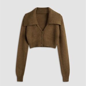 Cropped Cardigan Sweater